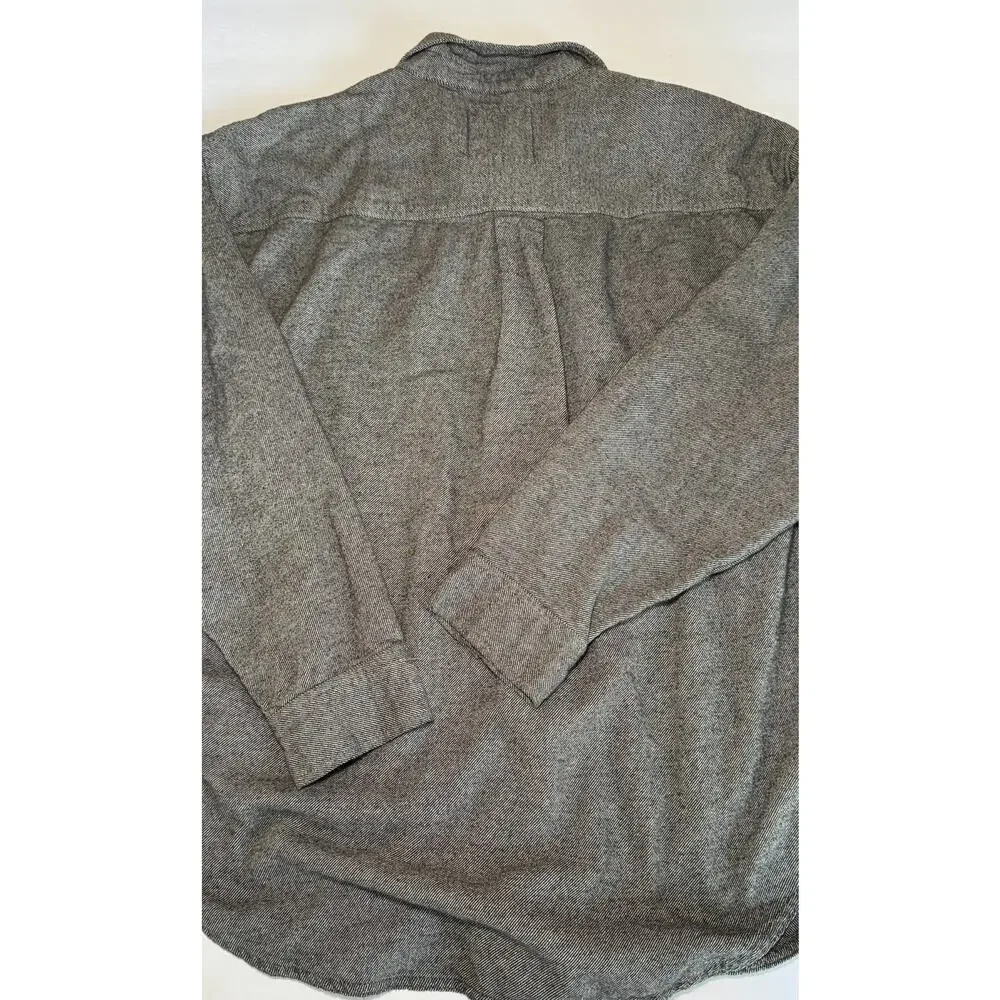 Aerie Womens Button Front Shirt Gray Cotton Long Sleeve Casual Small - Picture 9 of 9